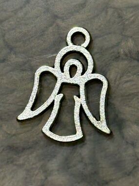 Small Silver Angel Charm